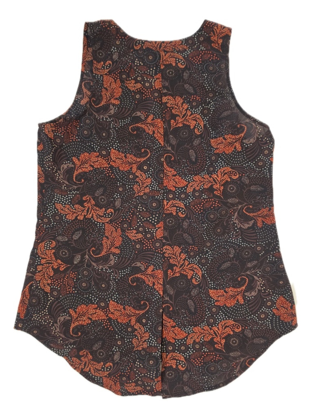 Sanctuary Blouse Womens M‎ Black Tunic Sleeveless Paisley Woven Polyester - Picture 2 of 6